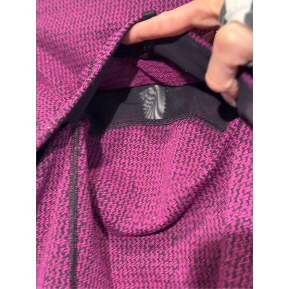 Lululemon Define Teeny Tooth Deep Fuchsia Black Lightweight Knitted Jacket Women - Picture 13 of 16